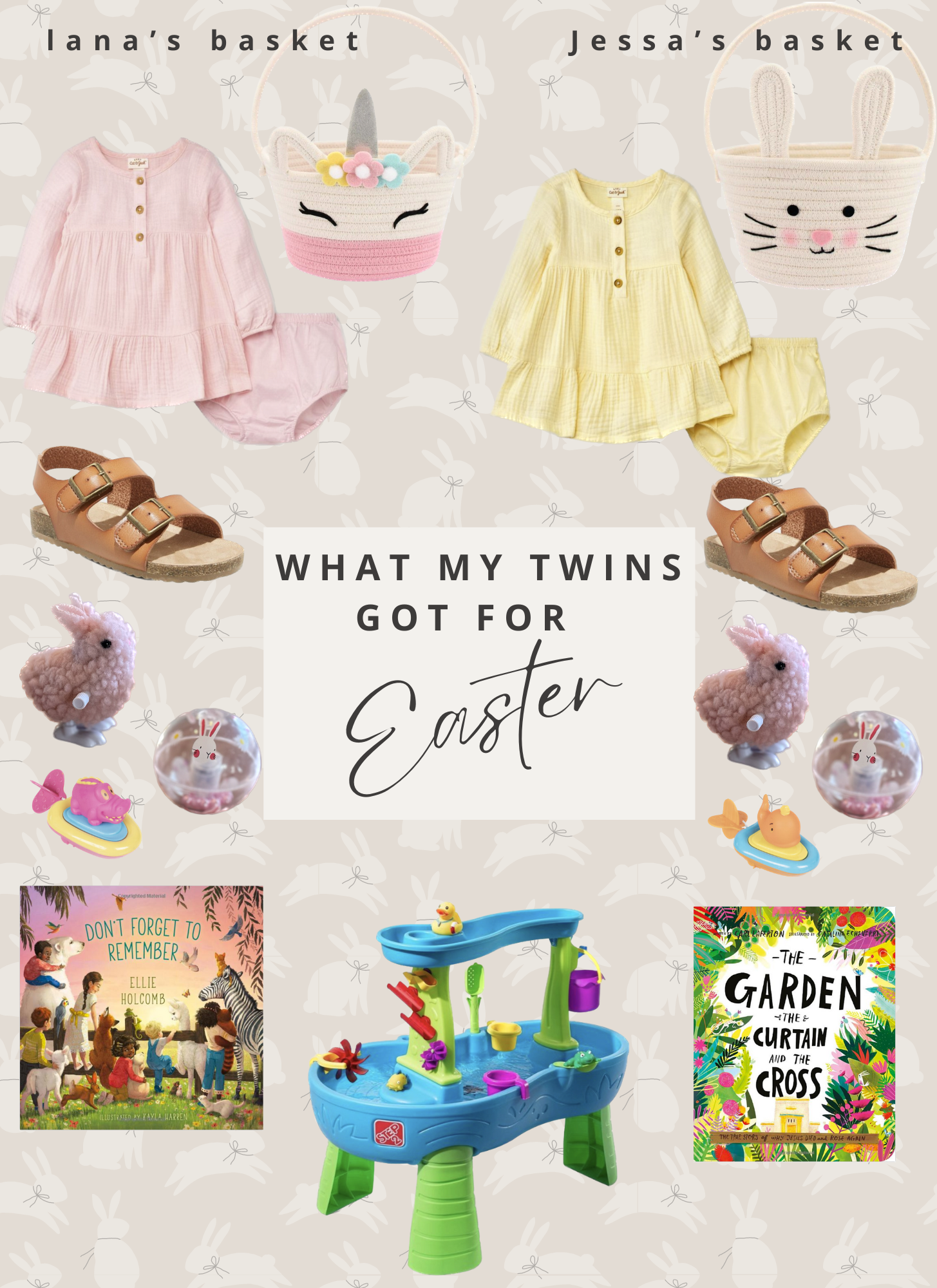 What My One Year Old Twins Got for Easter (no candy!)